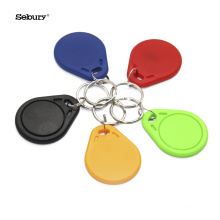 Sebury Customized 13.56mhz High Frequency Blank Programmable Rewritable Waterproof RFID Key Fob Tag Keychain Keyfob